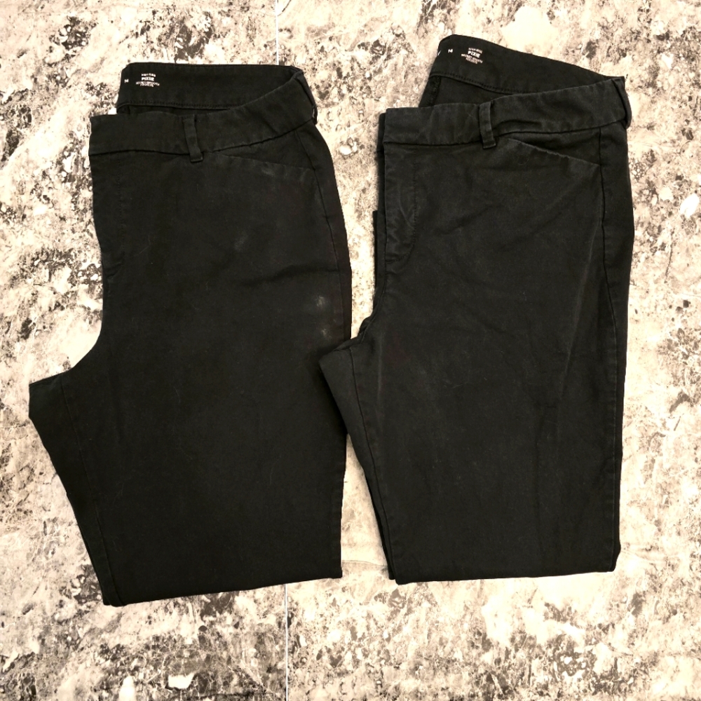 Old Navy Pixie Pants Lot Of 2 Black Size 14